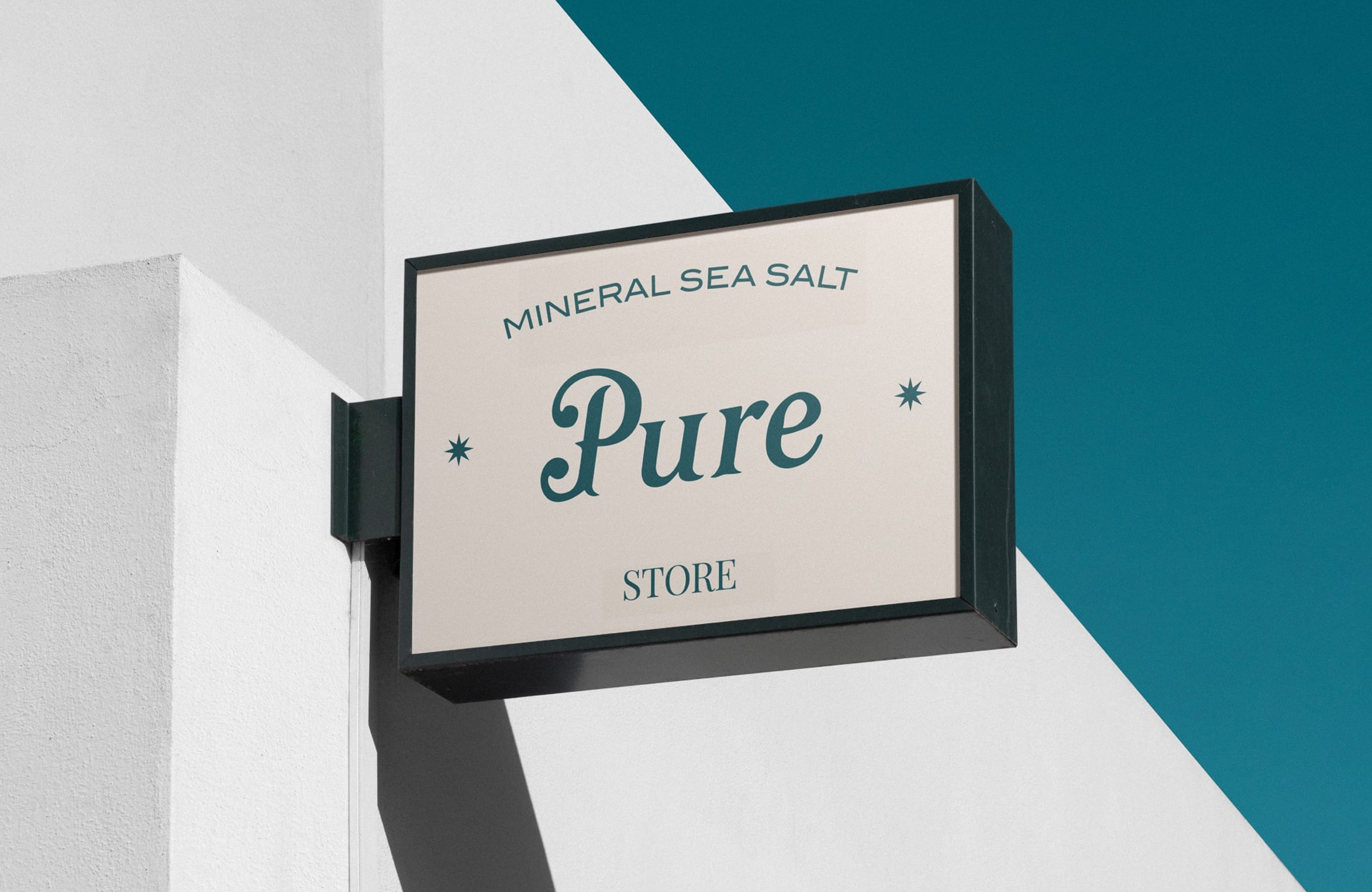 Pure Sea Salt store signage